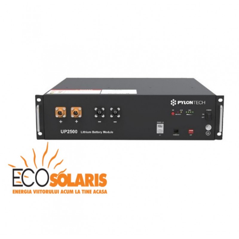 Pylontech UP2500 LiFePO4 24V - 2,8kWh Li-ION Pylontech UP2500 LiFePO4 24V - 2,8kWh Li-ION - Panouri Fotovoltaice